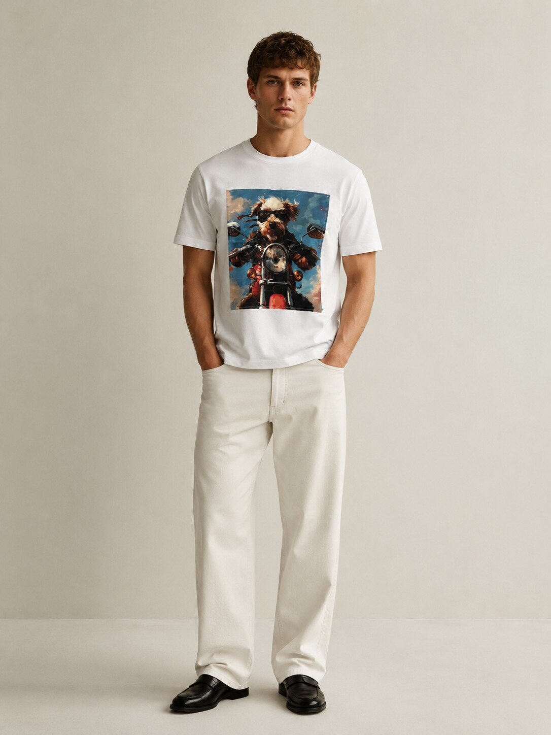 Mayorista KIS₂ - CAMISETA CASUAL PARA HOMBRE CON ESTAMPADO EN LA TELA MANGA CORTA CUELLO REDONDO CON TALLAS