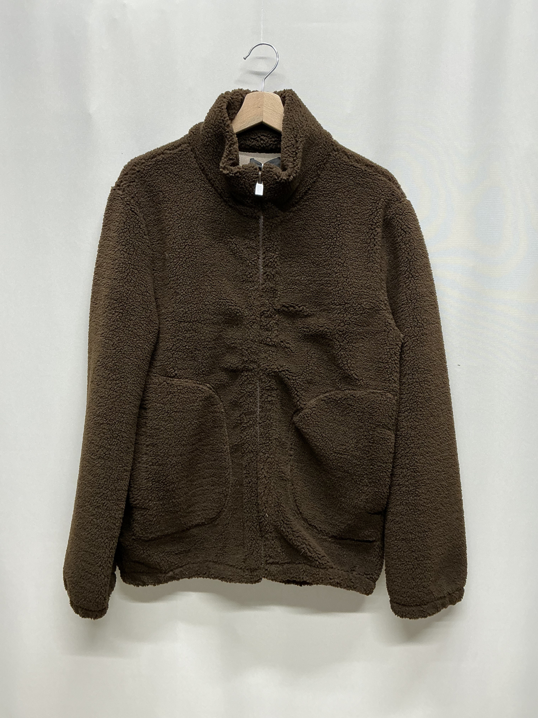 Wholesaler KIS₂ - MEN'S TEDDY JACKET WITH ZIP AND FRONT POCKETS HIGH COLLAR WARM COMFORTABLE SOLID COLOR WITH SIZES