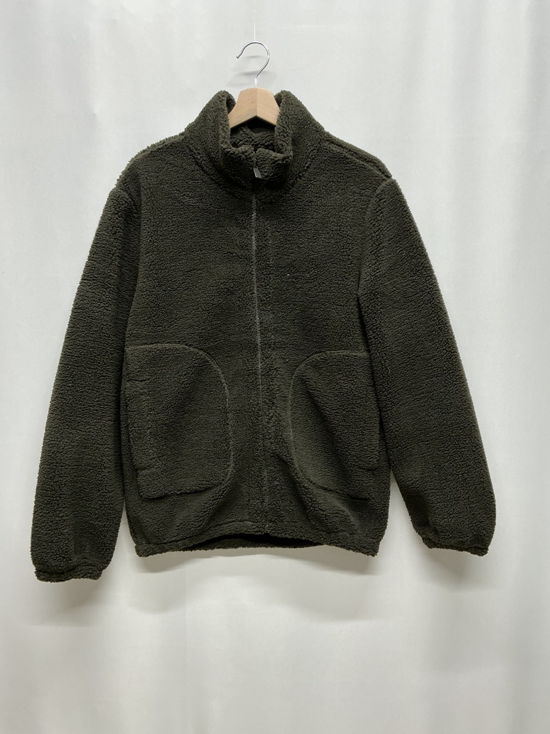 Wholesaler KIS₂ - MEN'S TEDDY JACKET WITH ZIP AND FRONT POCKETS HIGH COLLAR WARM COMFORTABLE SOLID COLOR WITH SIZES