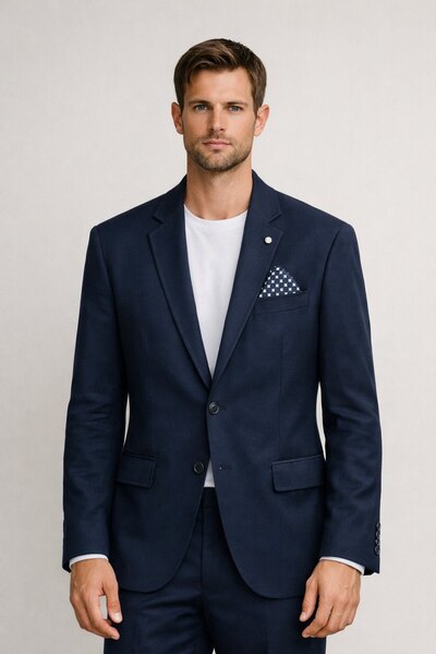 Wholesaler KIS₂ - MEN'S LONG SLEEVE LIGHTWEIGHT ELEGANT JACKET WITH POCKETS IN SIZE Wholesaler KIS₂ - MEN'S LONG SLEEVE LIGHTWEIGHT ELEGANT JACKET WITH POCKETS IN SIZE