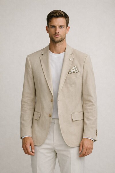 Wholesaler KIS₂ - MEN'S LONG SLEEVE LIGHTWEIGHT ELEGANT JACKET WITH POCKETS IN SIZE Wholesaler KIS₂ - MEN'S LONG SLEEVE LIGHTWEIGHT ELEGANT JACKET WITH POCKETS IN SIZE