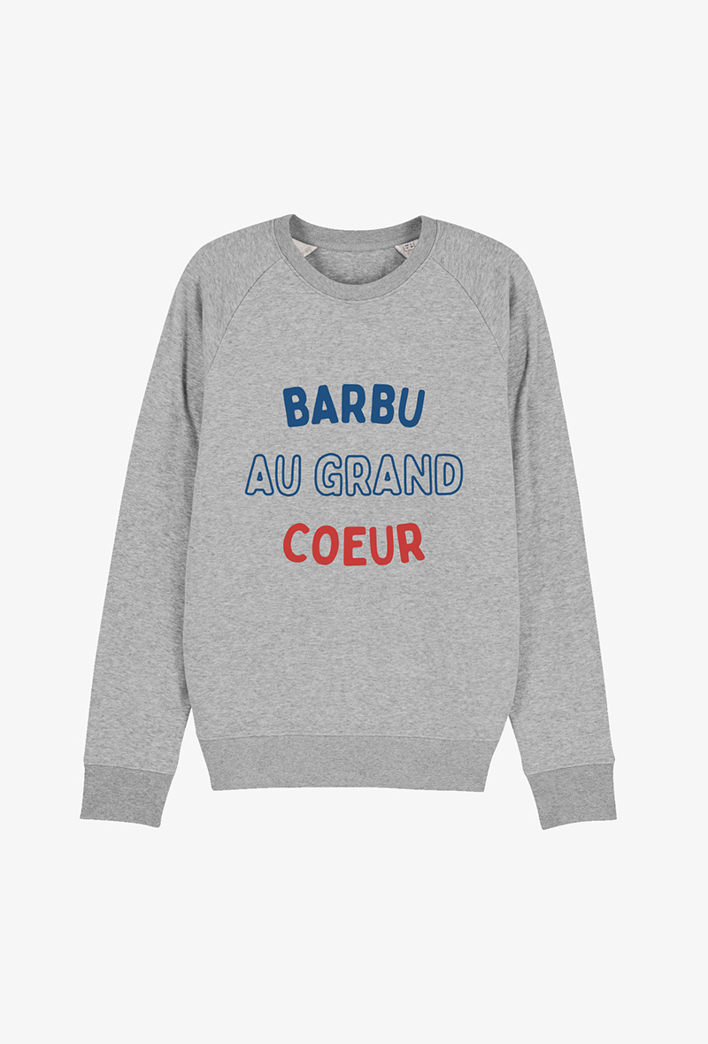 Mayorista Koloris - Sudadera gris - Barbudo de gran corazón