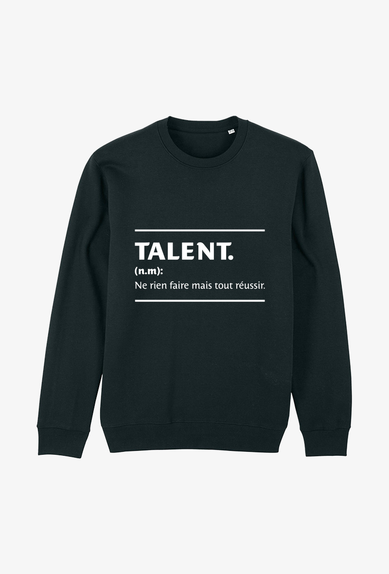 Wholesaler Koloris - Sweat Adulte Noir  - Talent