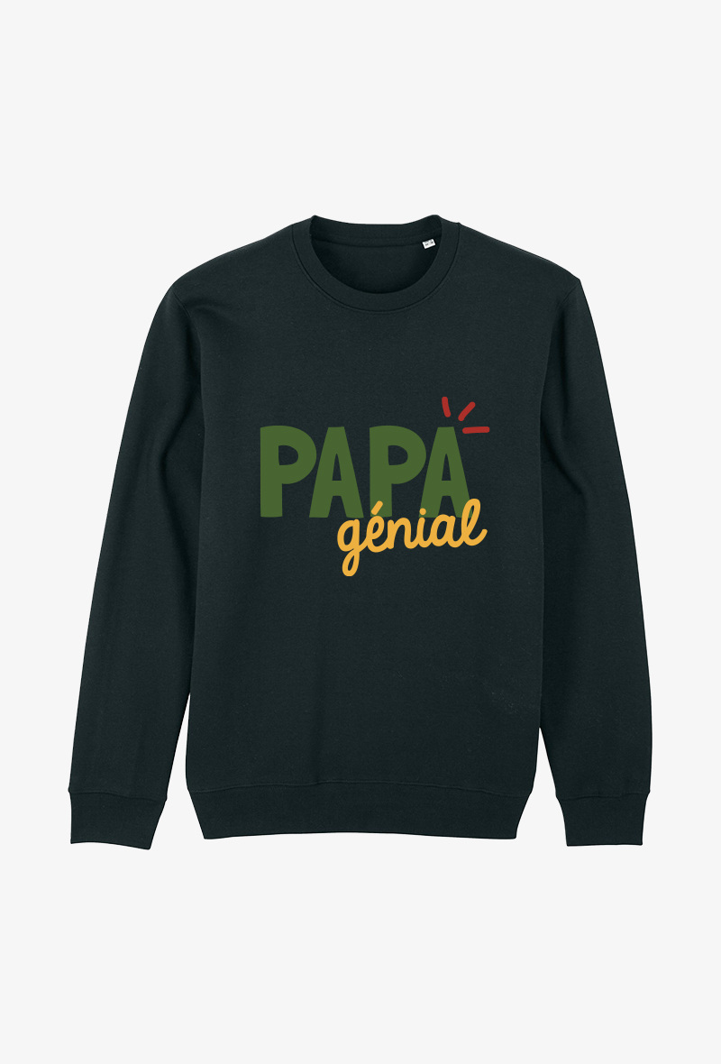 Wholesaler Koloris - Sweat Adulte Noir - Papa génial