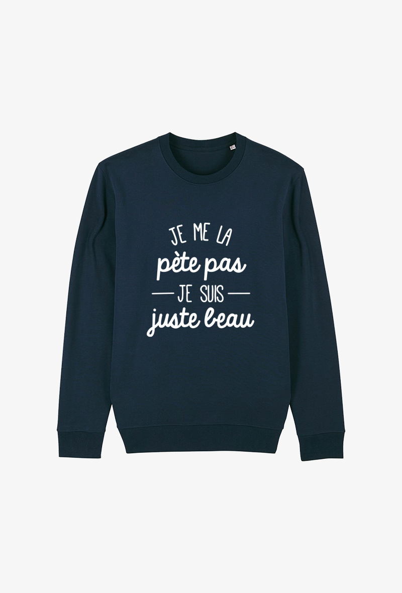 Mayorista Koloris - Sudadera de adulto en azul marino - No me creo superior...