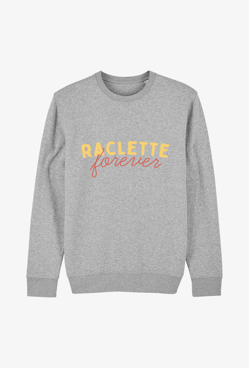 Wholesaler Koloris - Sweat Adulte gris - Raclette forever