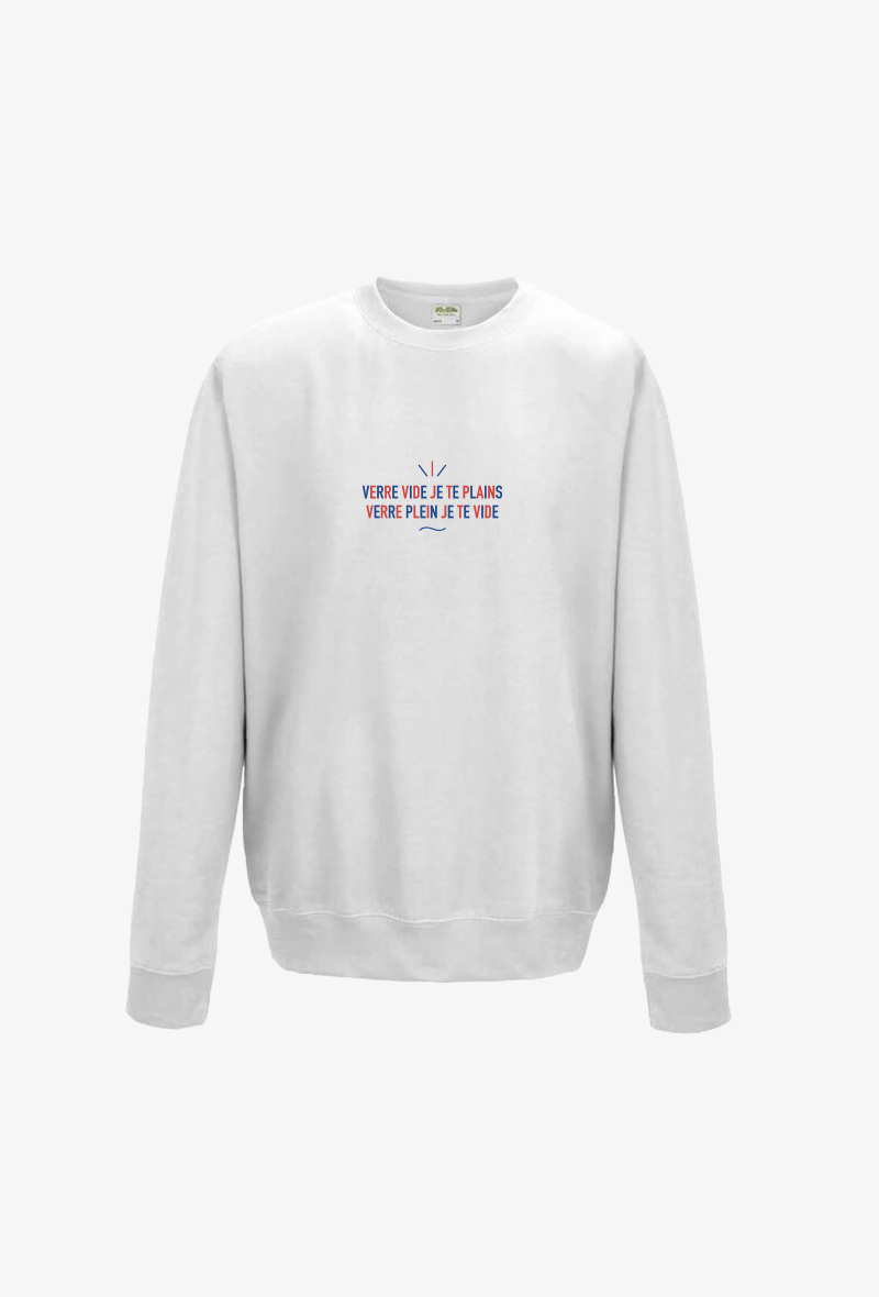 Wholesaler Koloris - Sweat Adulte - Verre plein je te vide…