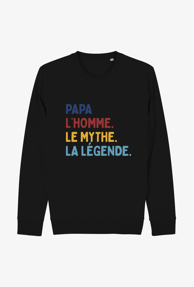 Großhändler Koloris - Erwachsenen-Sweatshirt - Vatertag - Papa, der Mann, der Mythos...