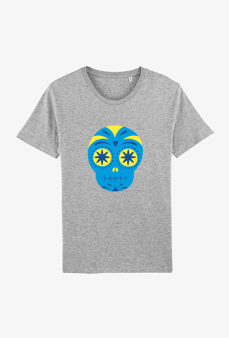 Wholesaler Koloris - T-Shirt adulte Gris - CALAVERA 6