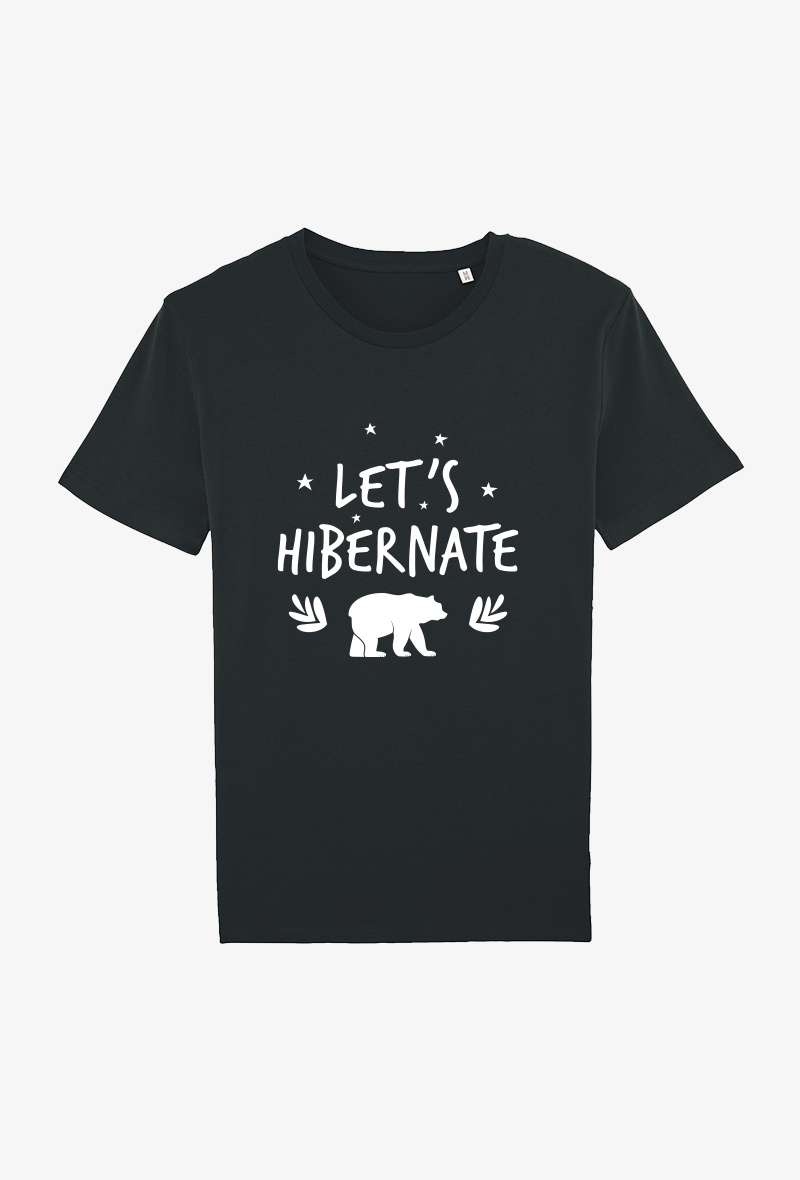 Grossiste Koloris - TS Adulte Noir - Let's hibernate