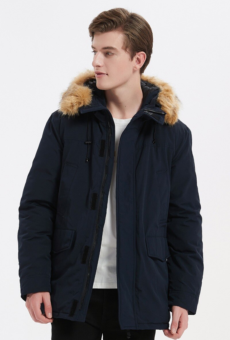 Grossiste KYMAXX - Parka matière déperlante capuche amovible à fourrur