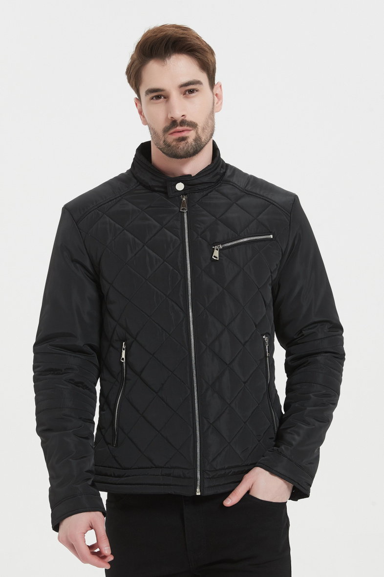 Mayorista KYMAXX - Chaqueta acolchada repelente al agua con pespunte de rombos