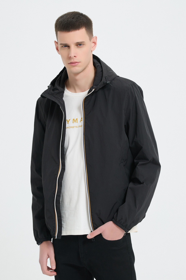 Wholesaler KYMAXX - Colorful water-repellent windbreaker with zip hood