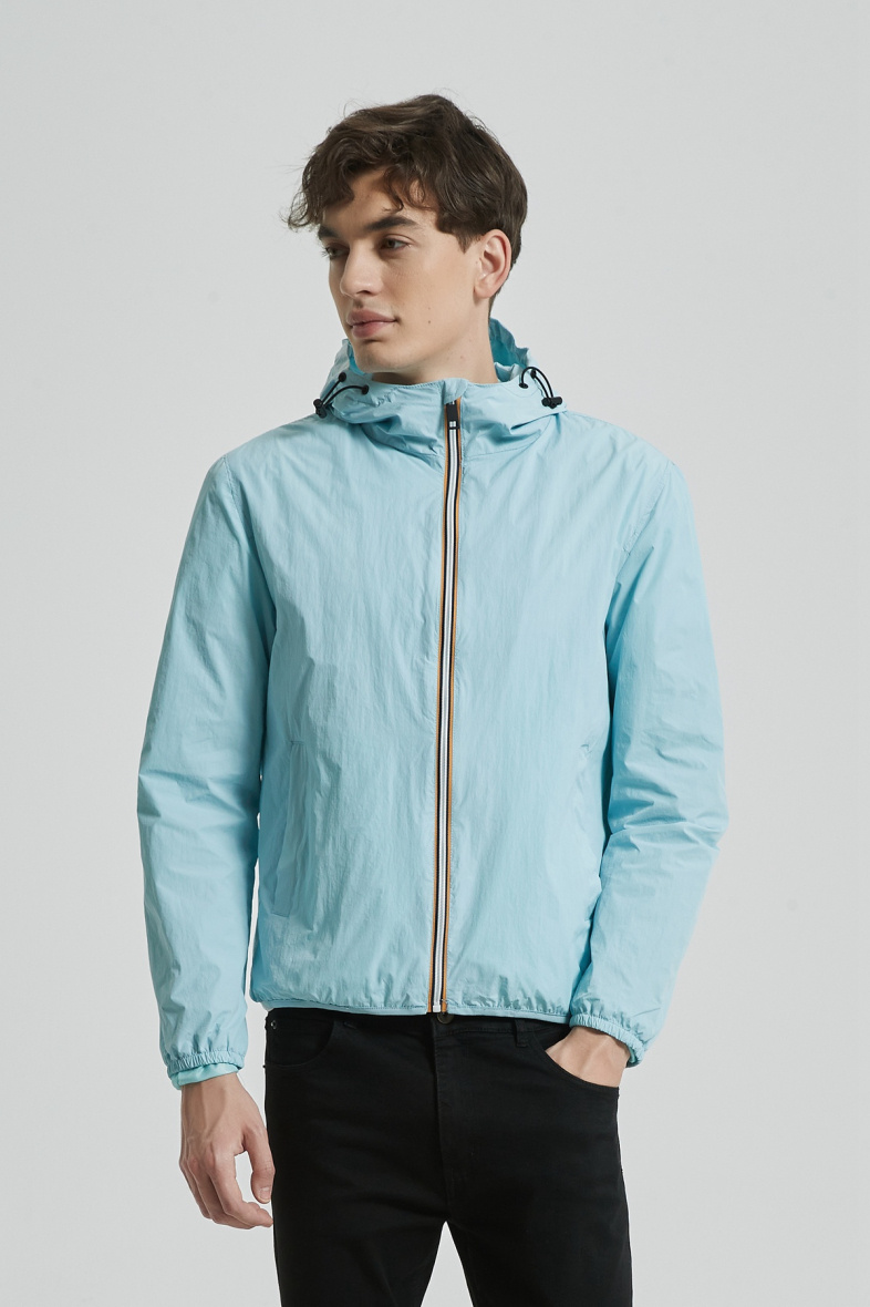 Grossista KYMAXX - Anorak colorato idrorepellente con cappuccio a zip