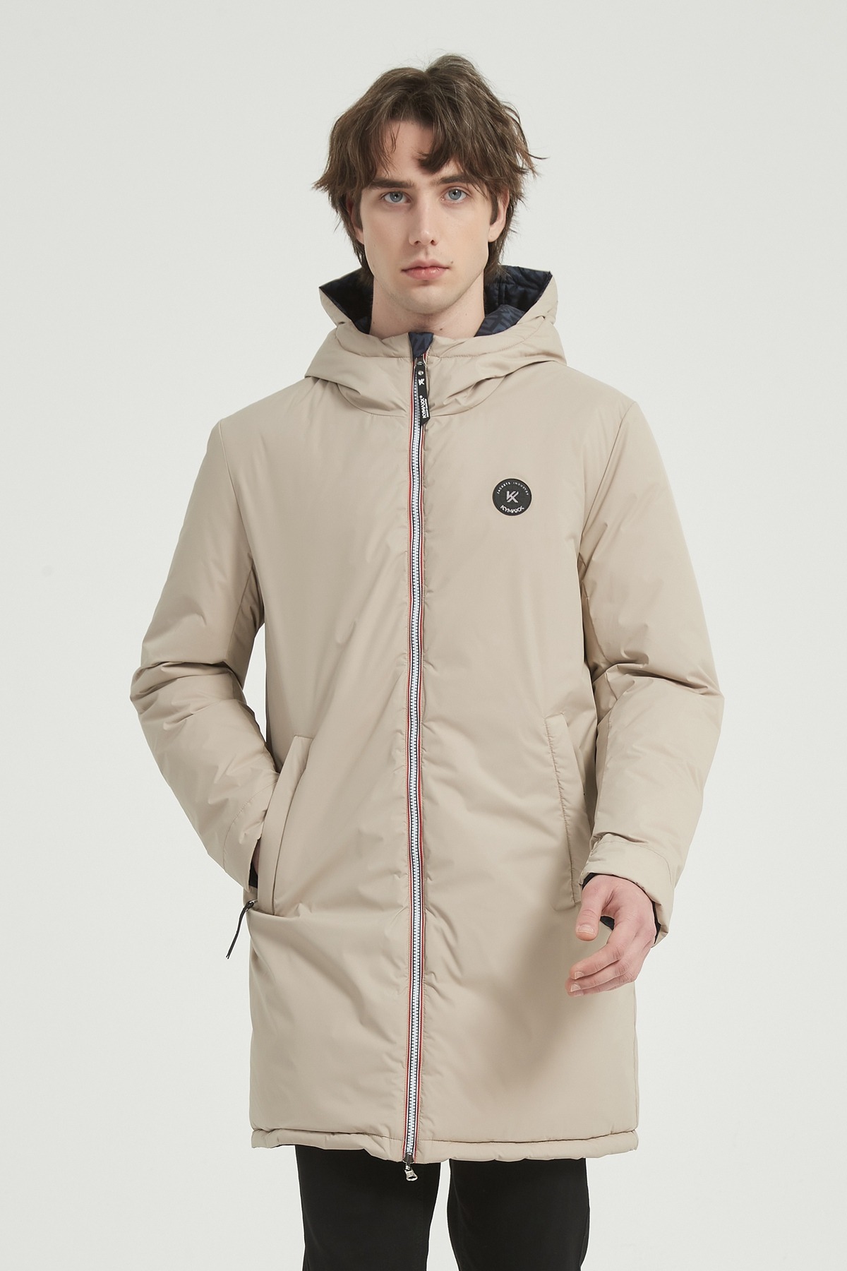 Grossista KYMAXX - Parka lungo reversibile per uomo