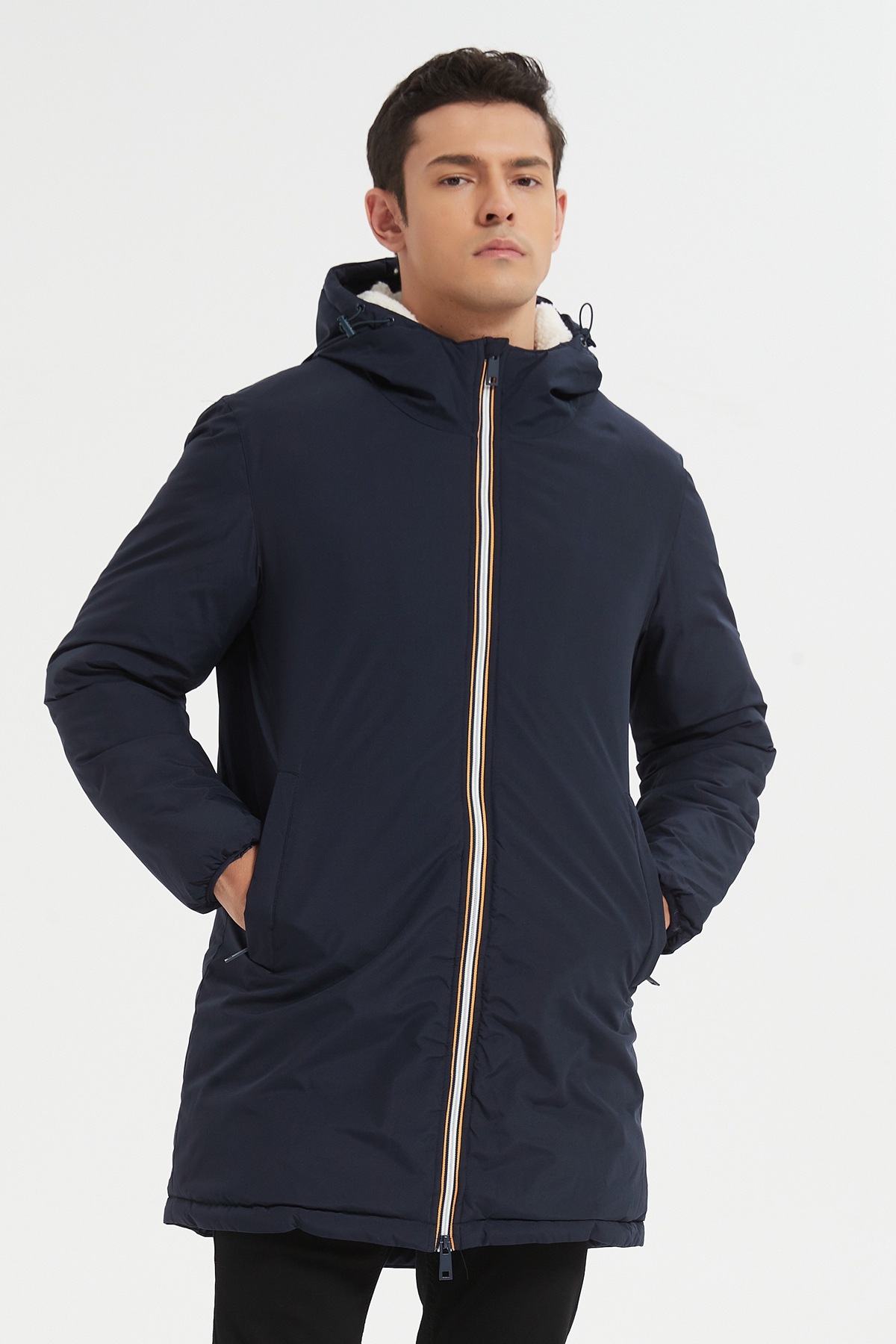 Grossista KYMAXX - Parka lungo invernale, modello oversize a taglio dritto