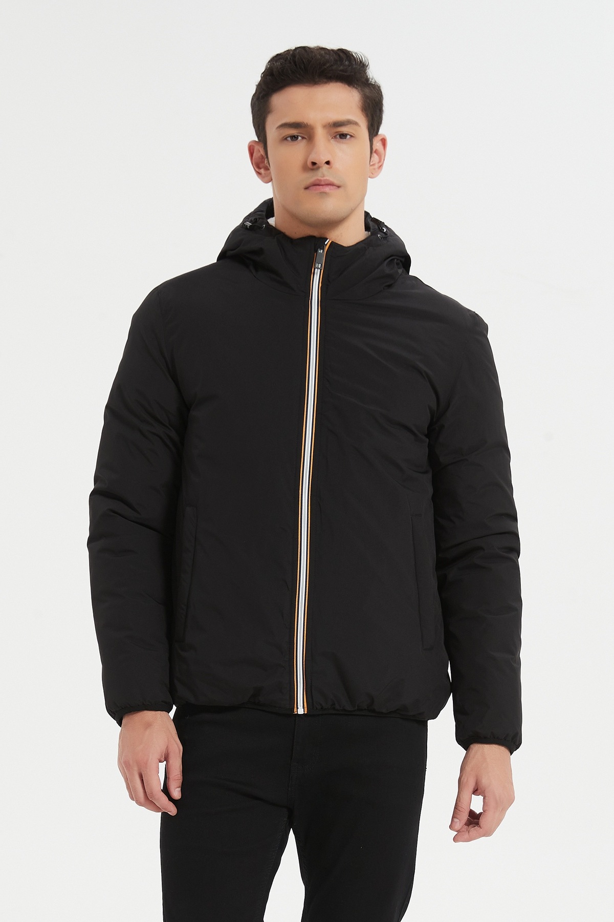 Grossiste KYMAXX - Parka court d'hiver,modèle à la coupe droite