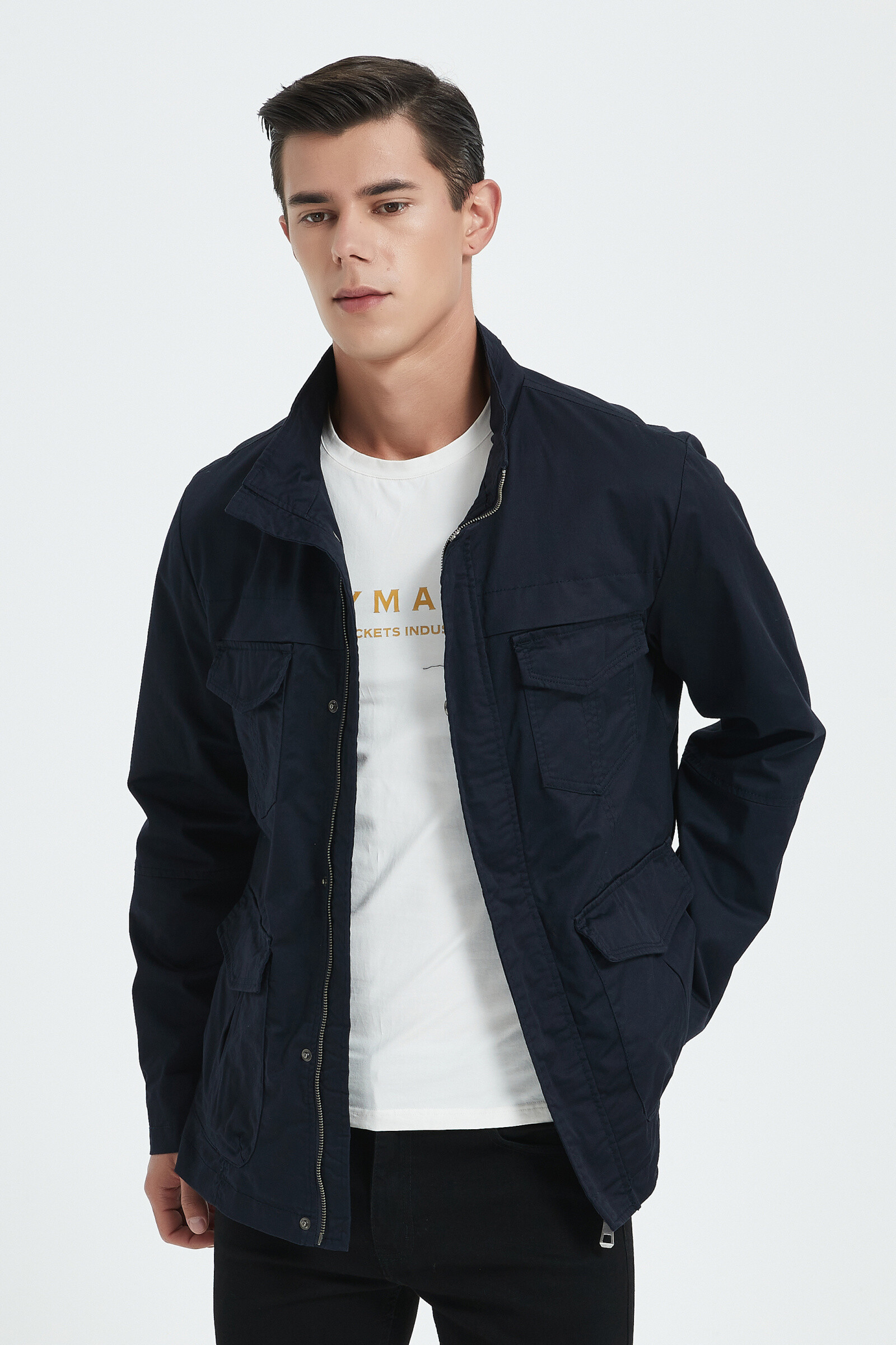 Wholesaler KYMAXX - Cotton semi-long Saharan jacket