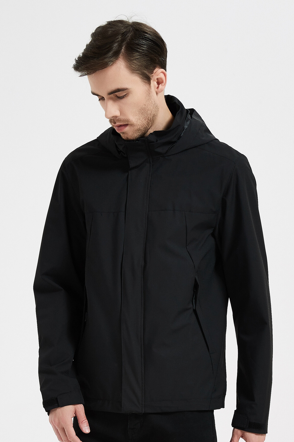 Grossiste KYMAXX - Veste mi-longue mi-saison.. Matière déperlante