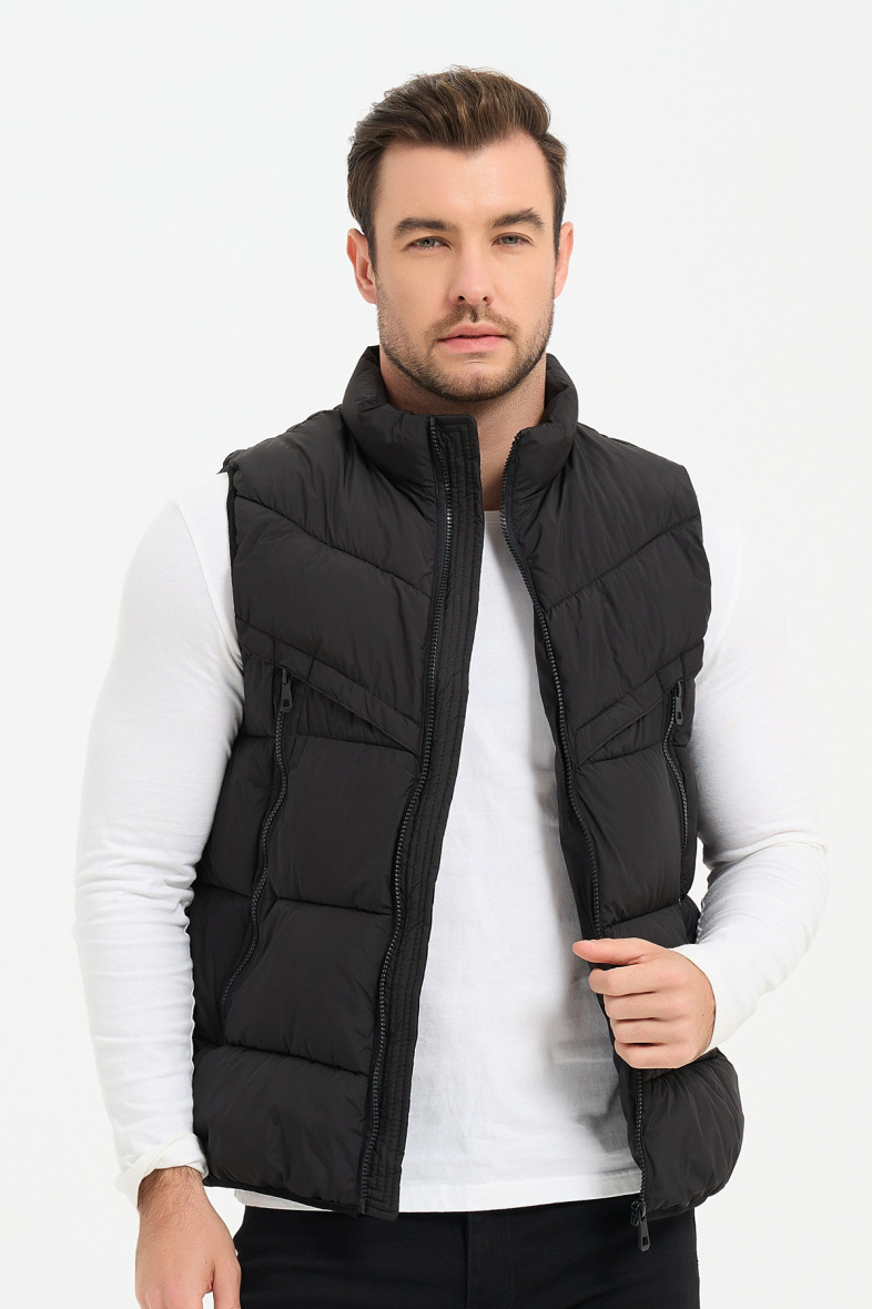 Mayorista KYMAXX - Plumífero acolchado hidrófugo sin mangas con cuello alto