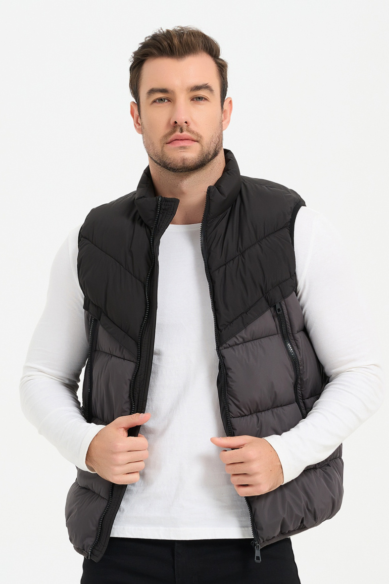 Mayorista KYMAXX - Plumífero acolchado hidrófugo sin mangas con cuello alto