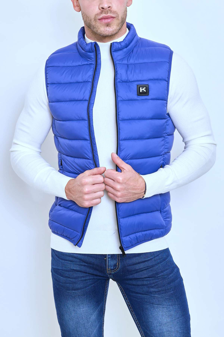 Grossista KYMAXX - Gilet riscaldato senza maniche con logo sul petto
