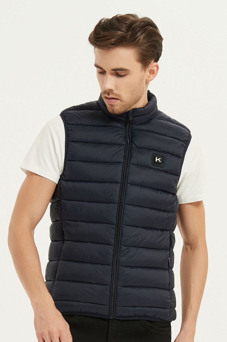 Grossista KYMAXX - Gilet riscaldato senza maniche con logo sul petto