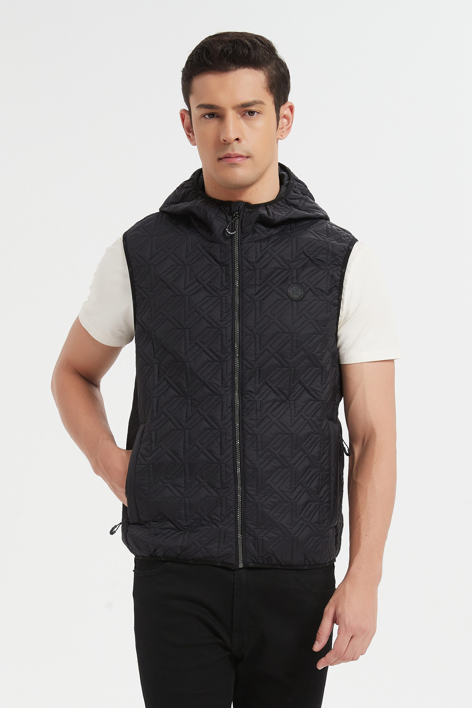 Wholesaler KYMAXX - Mid-season light jacket straight cut.