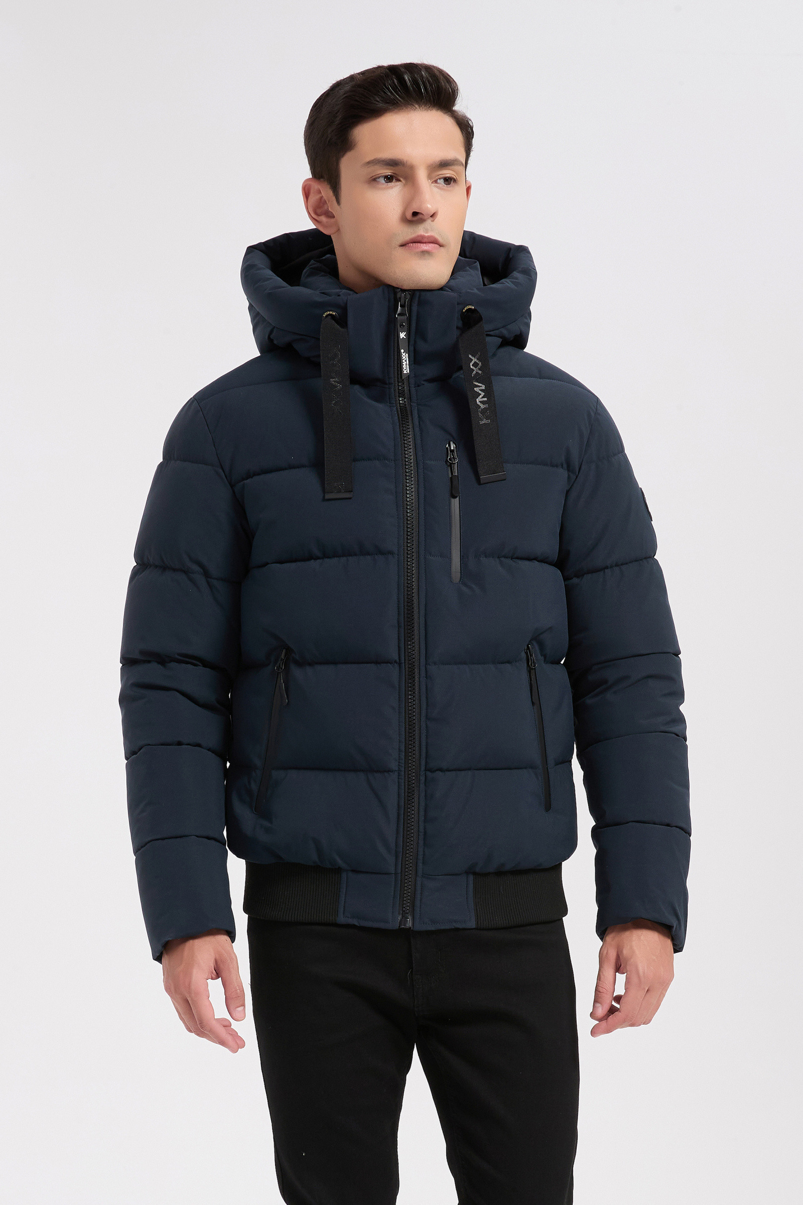 Großhändler KYMAXX - Herren-Daunenjacke mit Kapuze