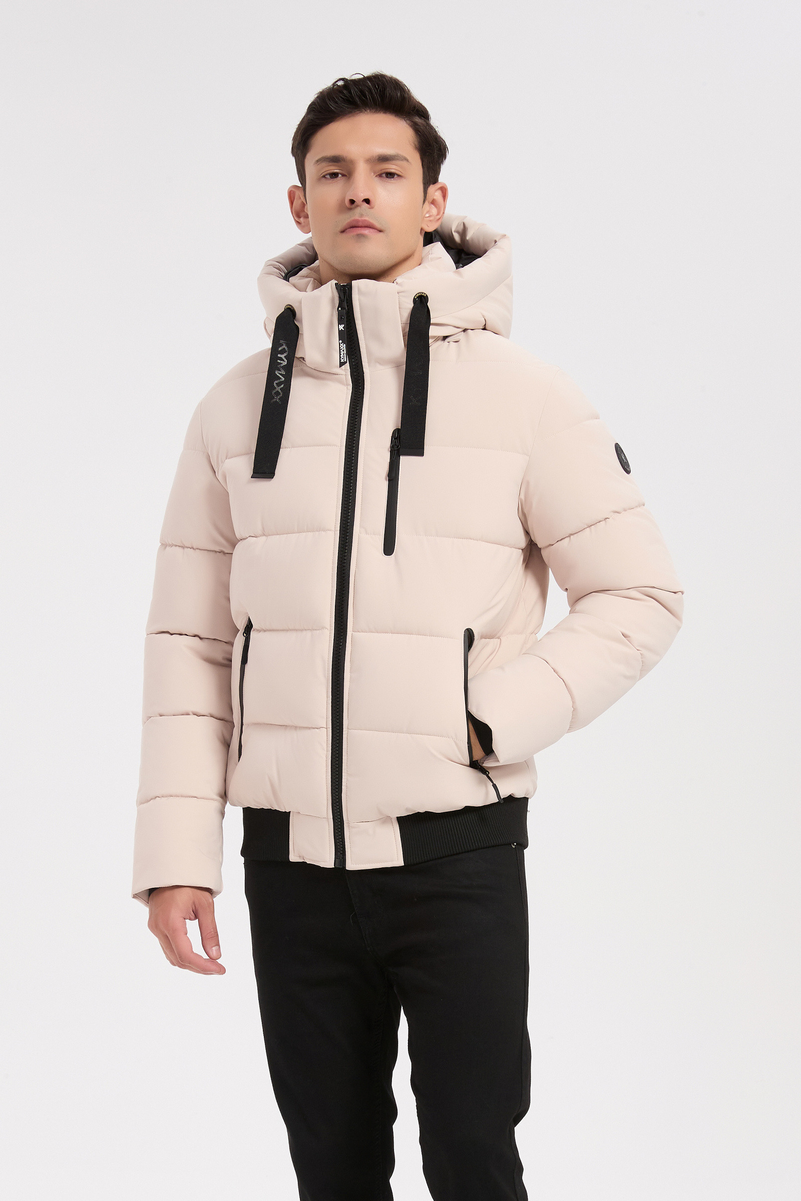 Großhändler KYMAXX - Herren-Daunenjacke mit Kapuze