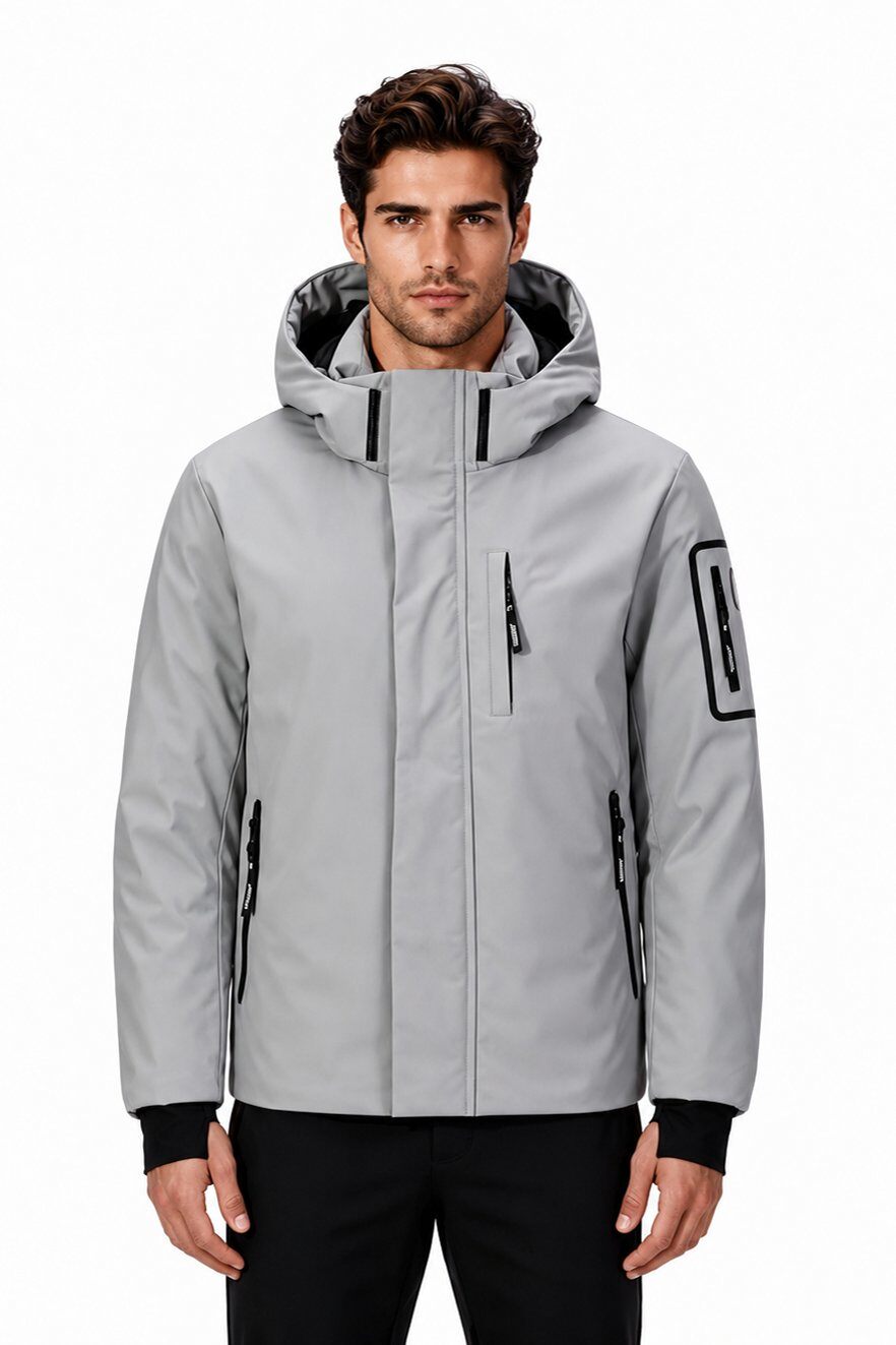 Grossiste KYMAXX - Parka homme à capuche