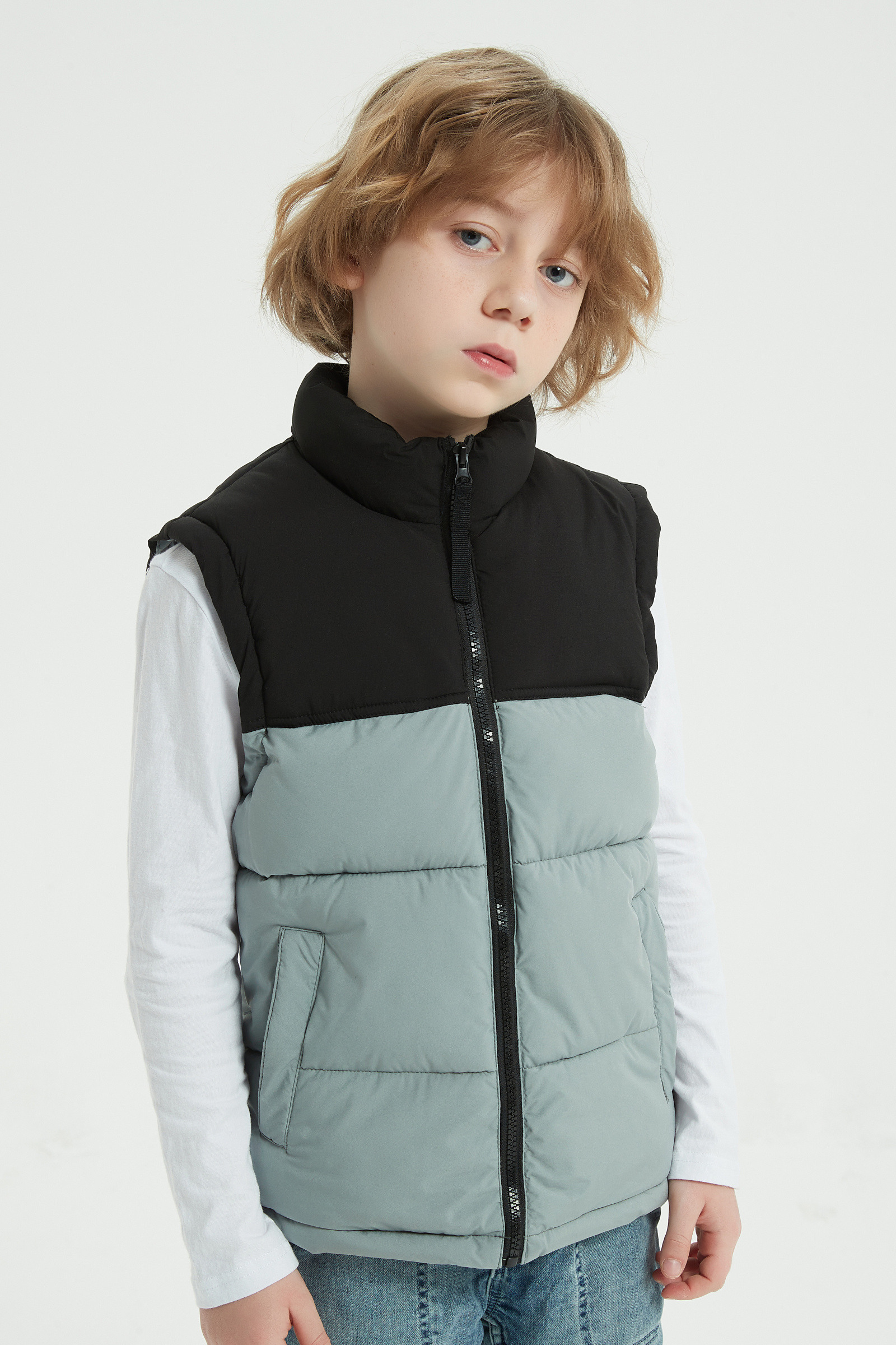 Grossista KYMAXX - Gilet imbottito senza maniche per bambini Materiale idrorepellente