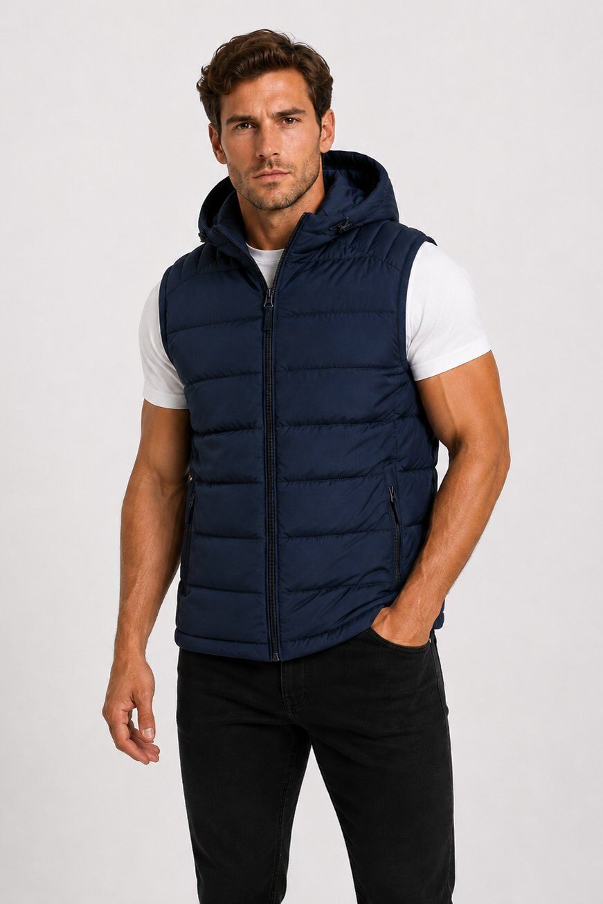 Grossiste KYMAXX - Doudoune sans manches homme