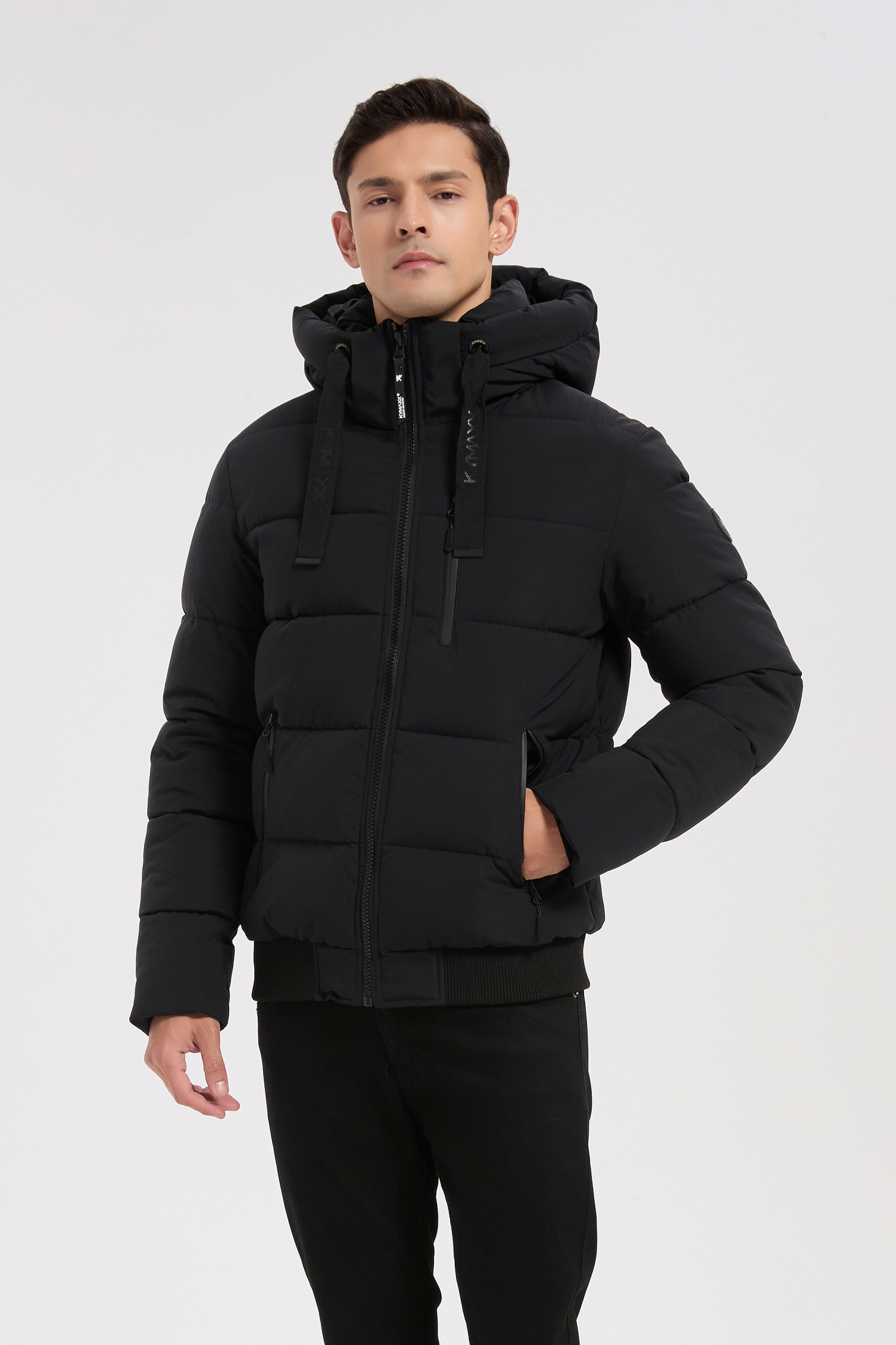Mayorista KYMAXX - Chaqueta acolchada con capucha para hombre