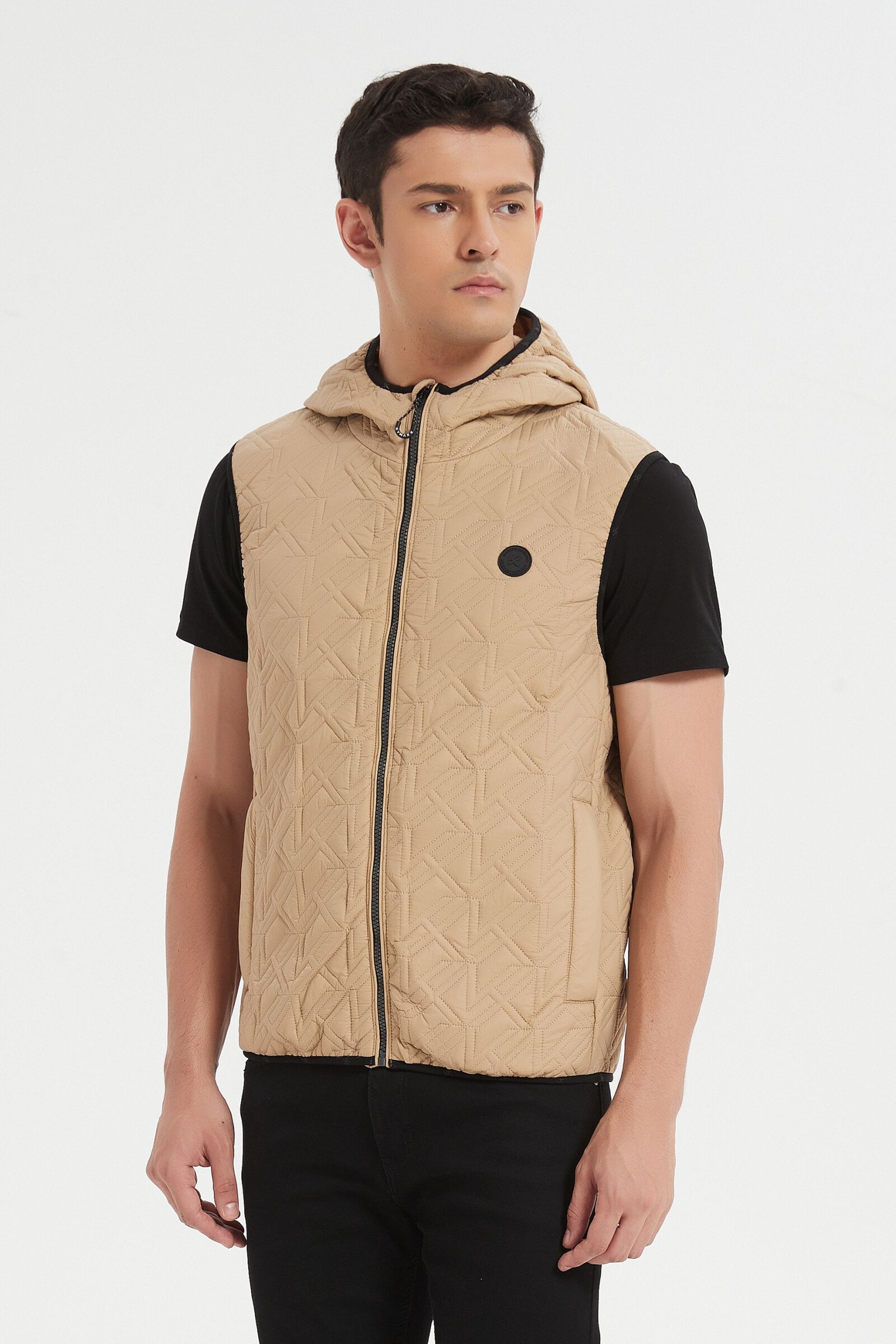 Wholesaler KYMAXX - Mid-season light jacket straight cut.