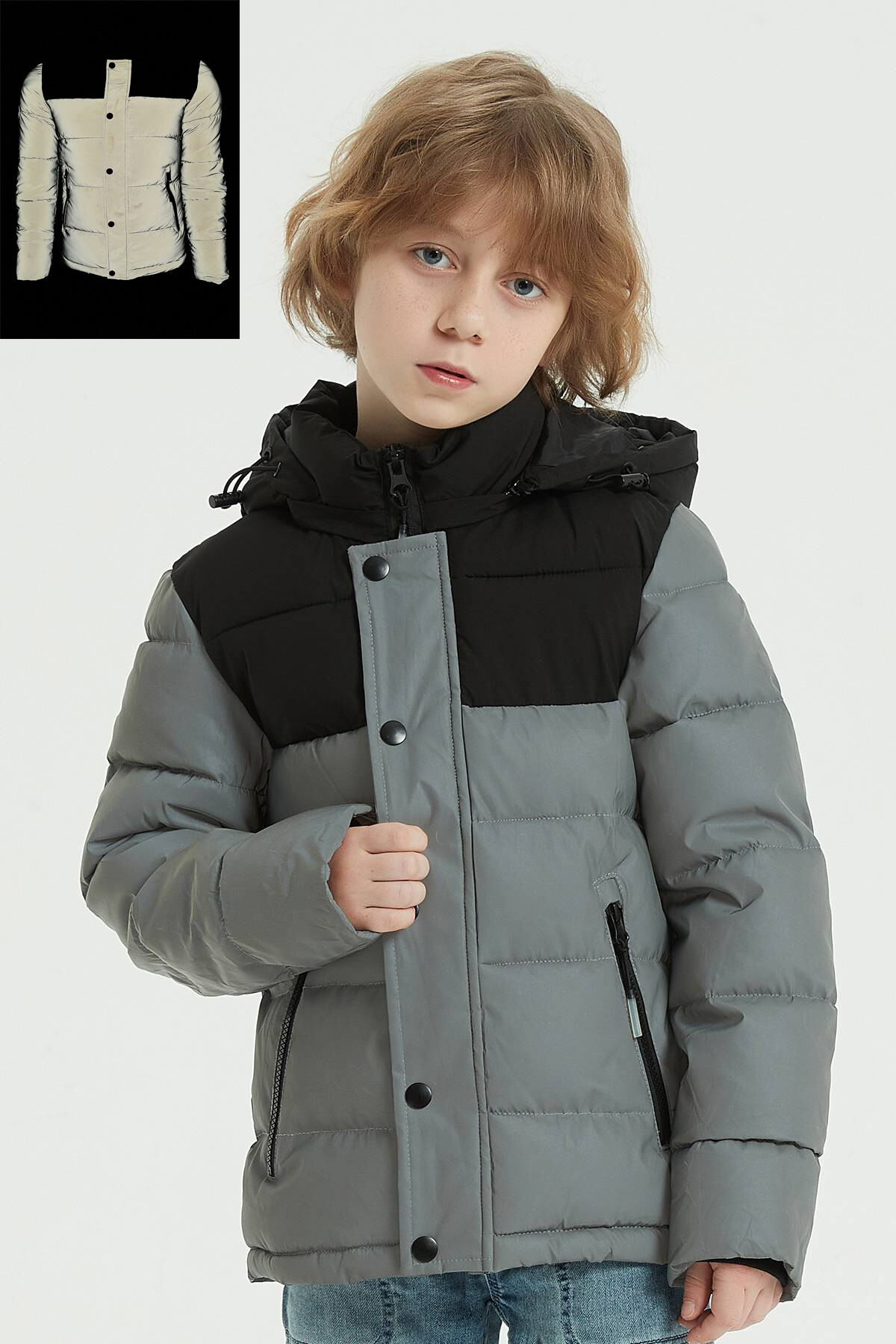 Mayorista KYMAXX - Chaqueta infantil reflectante para niños