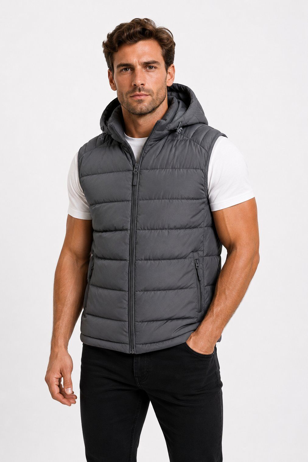 Grossiste KYMAXX - Doudoune sans manches homme