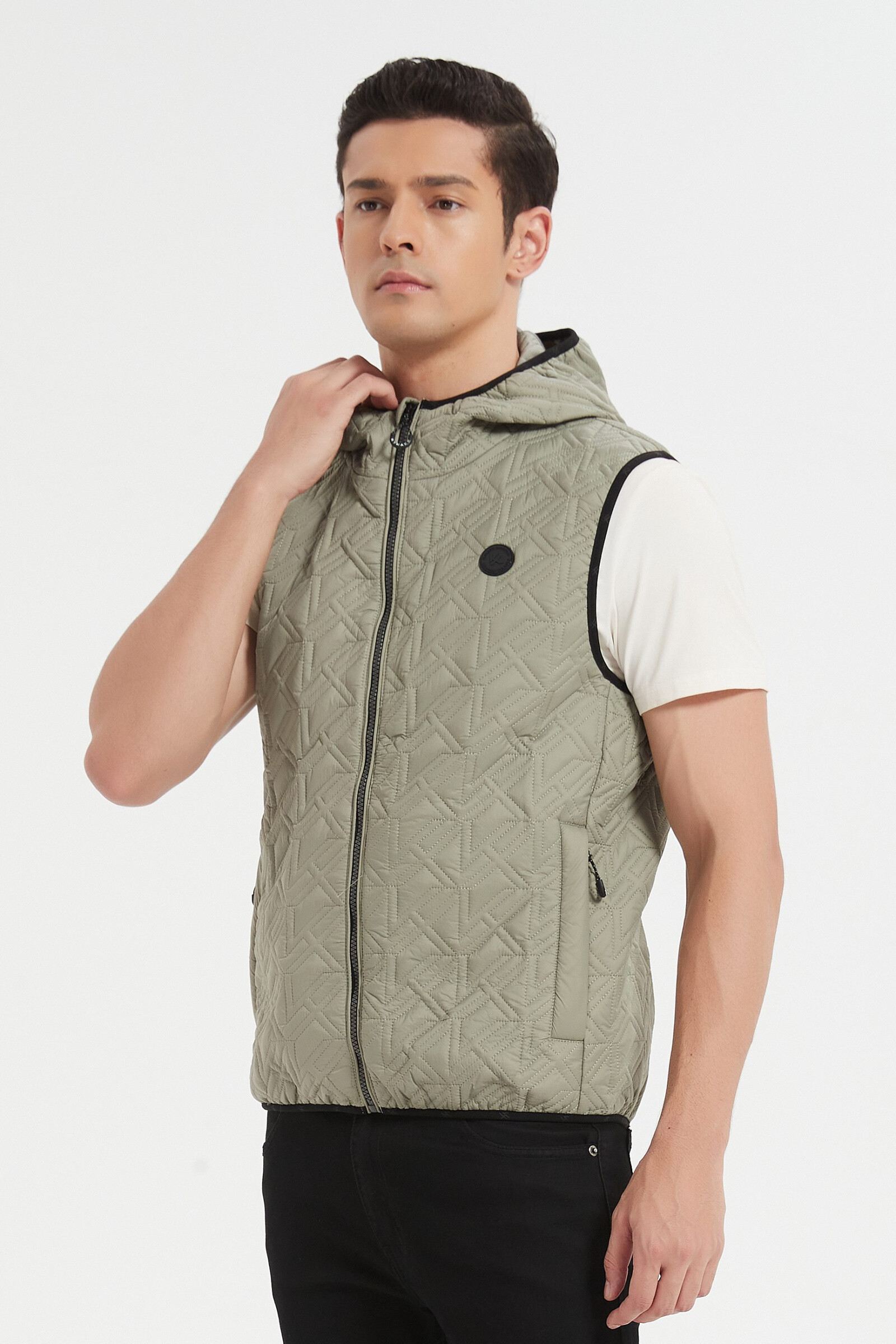 Wholesaler KYMAXX - Mid-season light jacket straight cut.