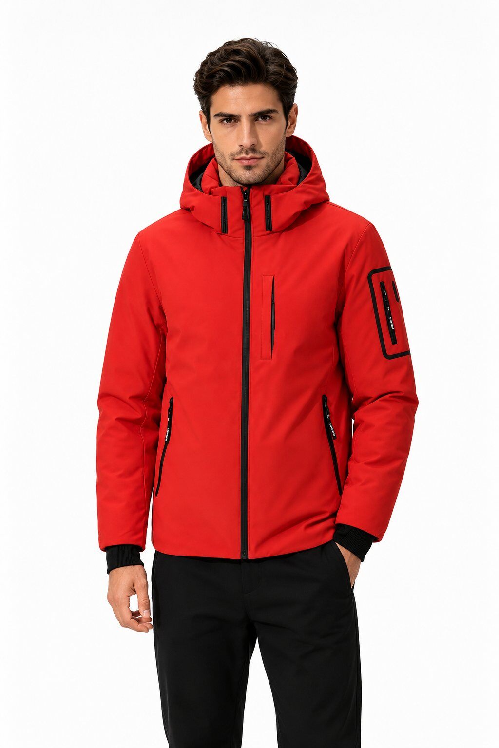 Grossiste KYMAXX - Parka homme à capuche