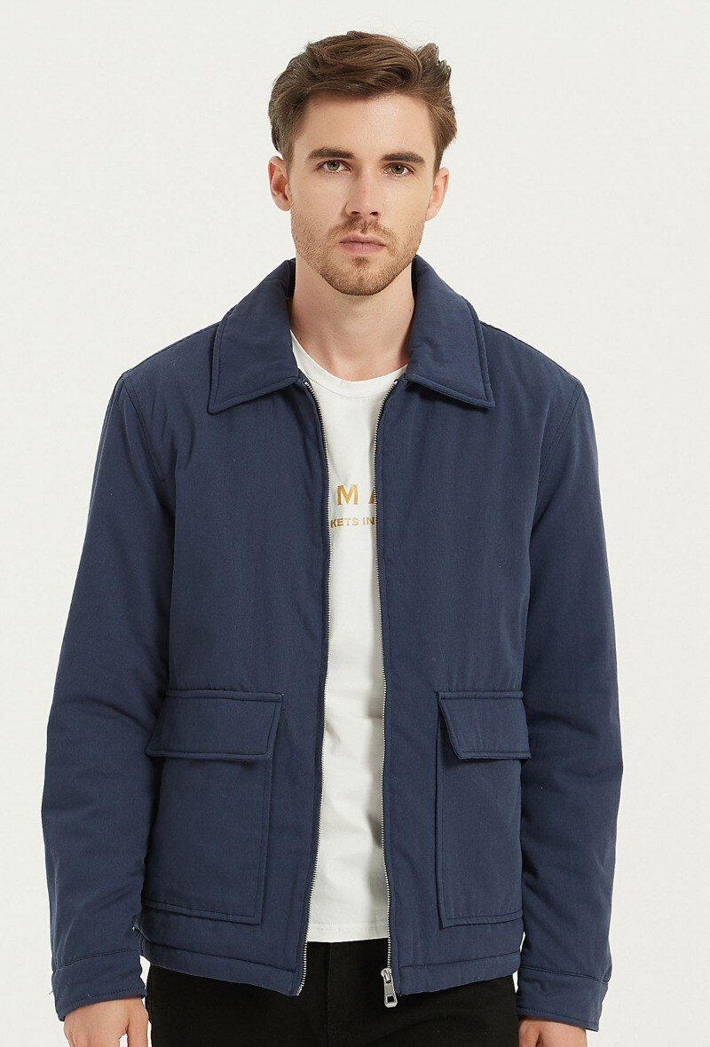 Wholesaler KYMAXX - Lightweight jacket with wide shirt collar