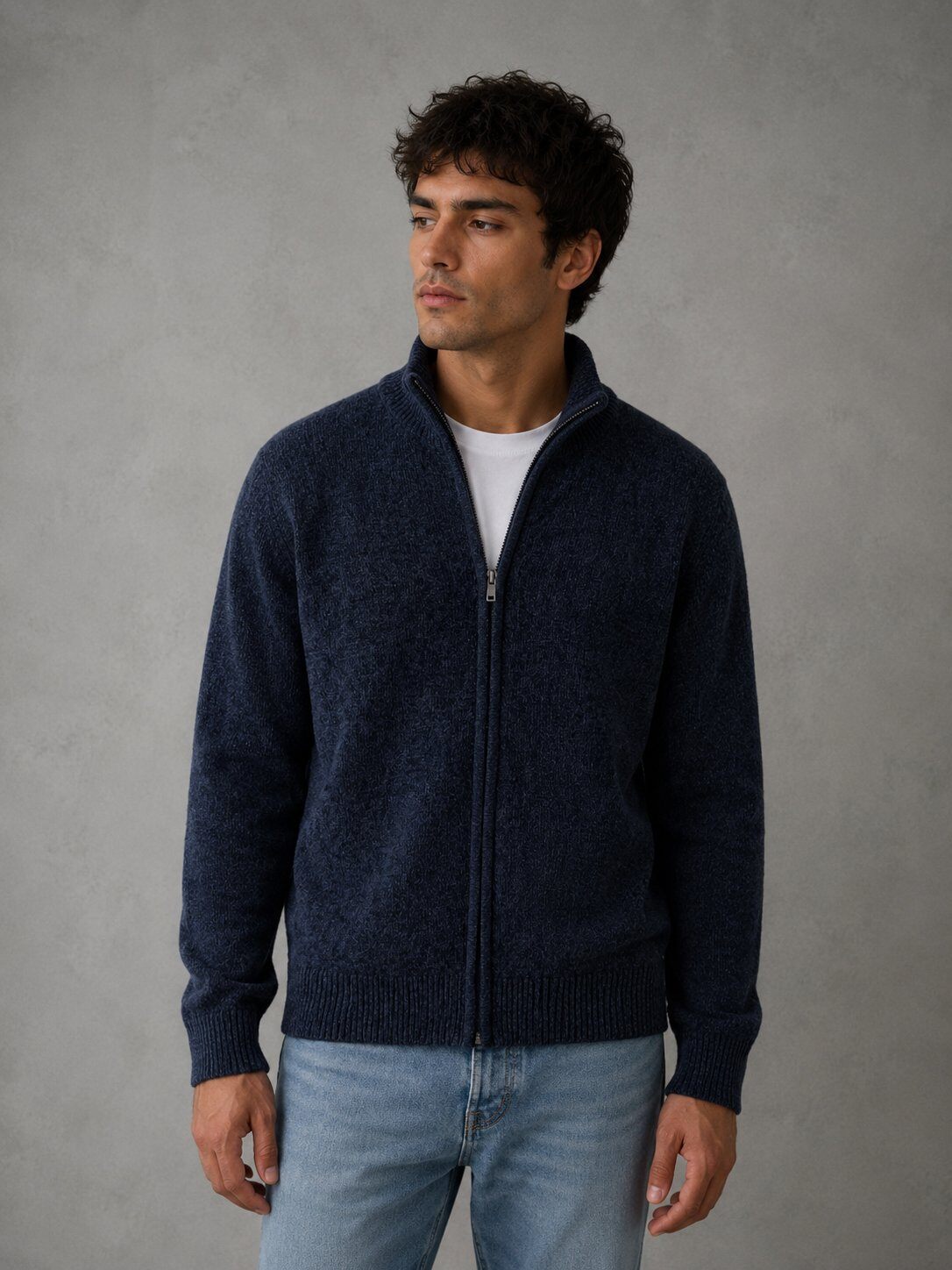 Grossiste KZR - Gilet Zippé Col Montant