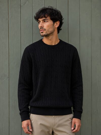Großhändler KZR - Gemusterter Rundhals-Pullover Großhändler KZR - Gemusterter Rundhals-Pullover