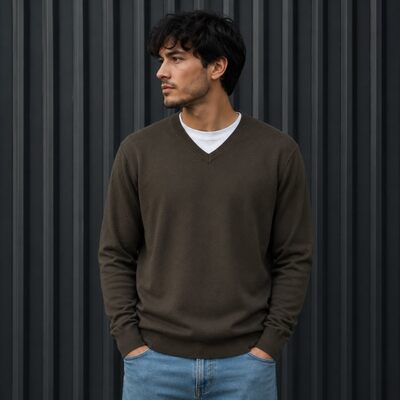 Wholesaler KZR - Lightweight V-Neck Sweater Wholesaler KZR - Lightweight V-Neck Sweater