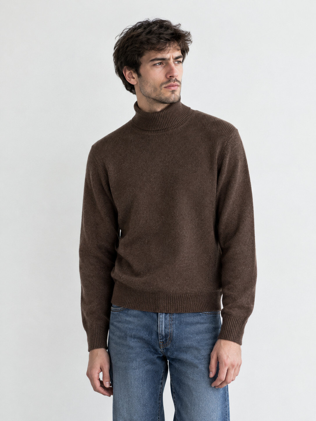 Großhändler KZR - Gerippter Strickrollkragenpullover