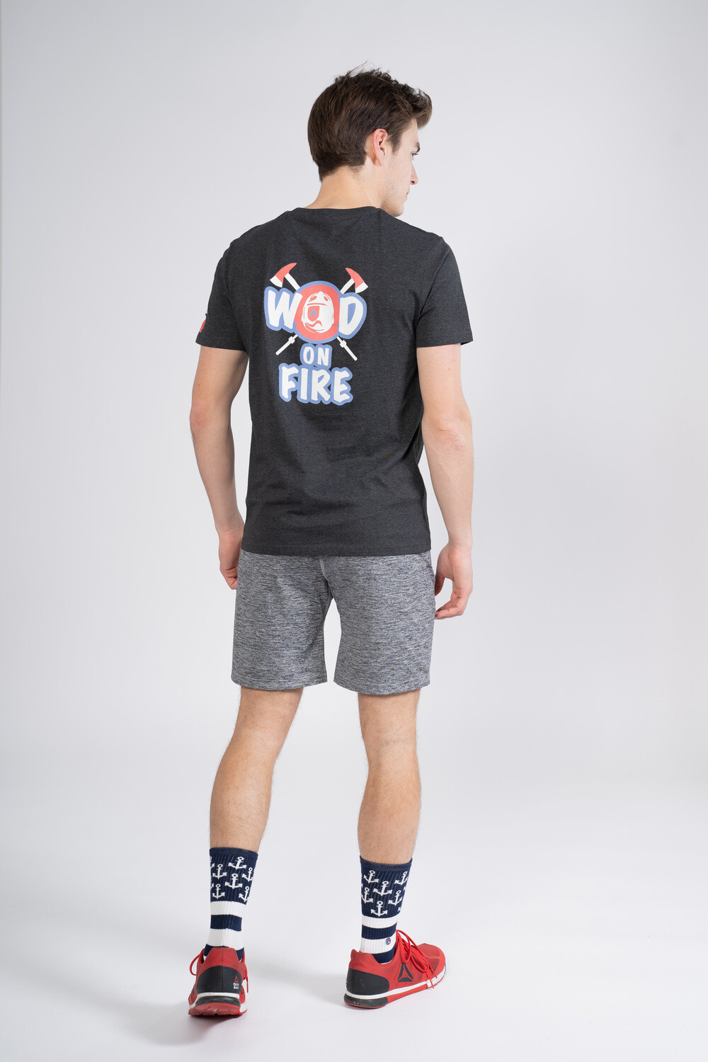 Grossista Le snatch français - Sport da uomo T -Shirt - Wod on Fire