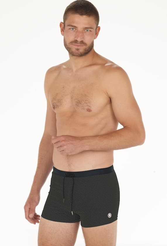 Wholesaler LEMON BAY by France Denim - Geometric AOP Print Swim Boxer