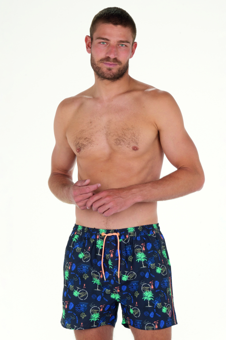 Wholesaler LEMON BAY by France Denim - Aop Summer Party Swim Shorts