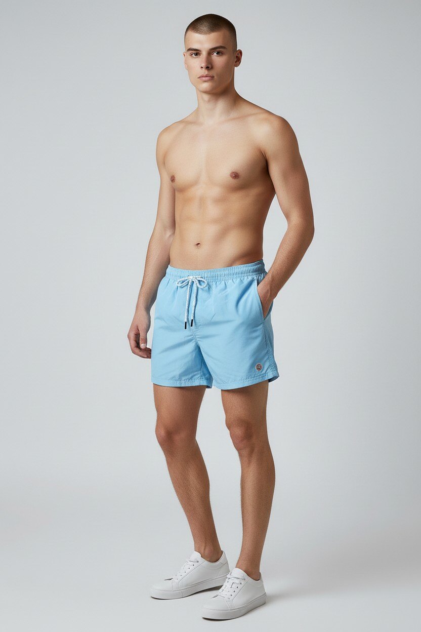 Grossiste LEMON BAY by France Denim - Boxer de bain MICROFIBRE uni