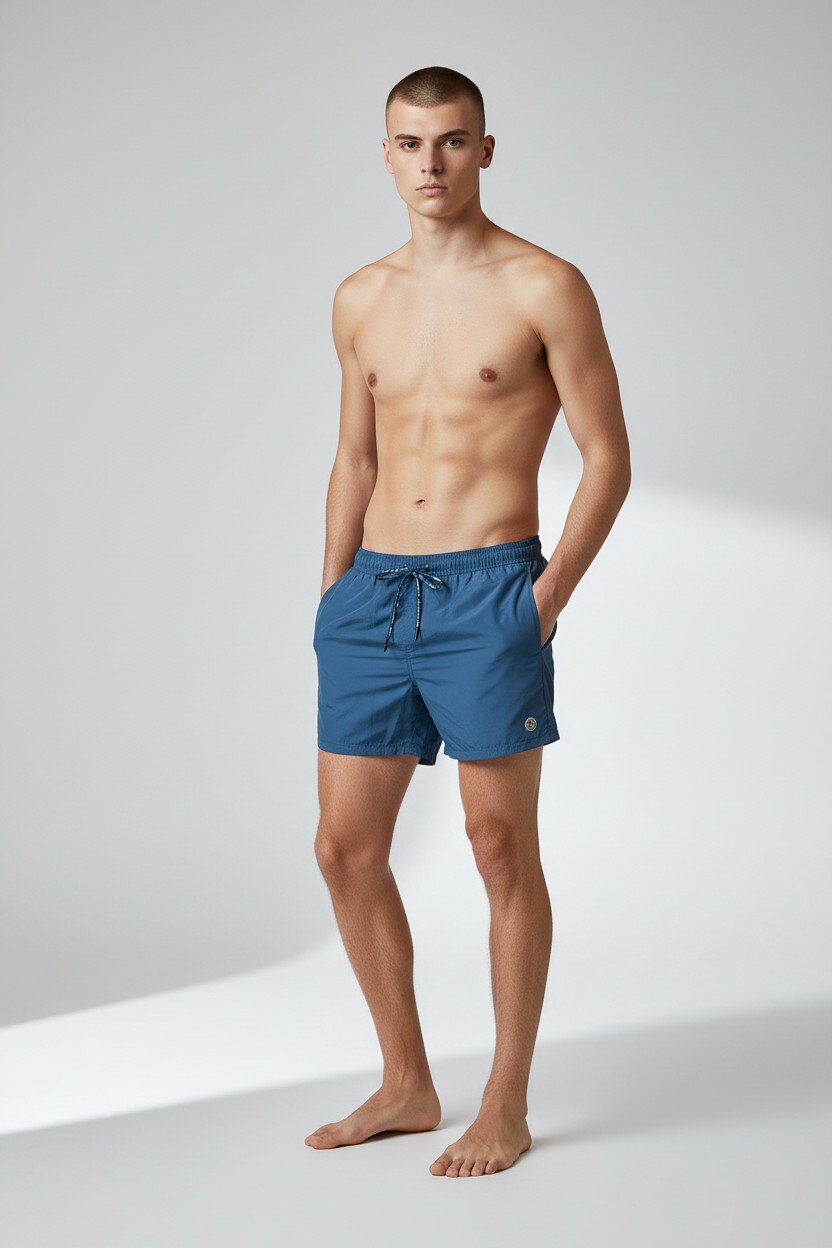 Grossiste LEMON BAY by France Denim - Boxer de bain MICROFIBRE uni