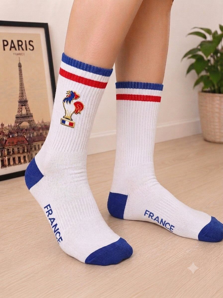 Grossiste LEXA PLUS - Chaussettes à motif drapeau France